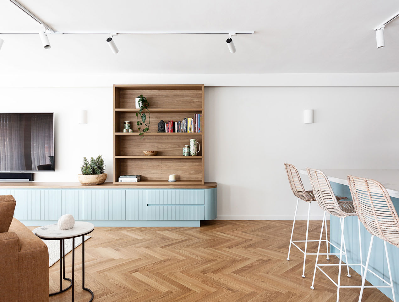 Pallido Herringbone Timber Flooring | Melbourne Penthouse